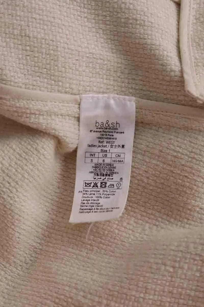 Veste Ba&Sh Beige en Coton