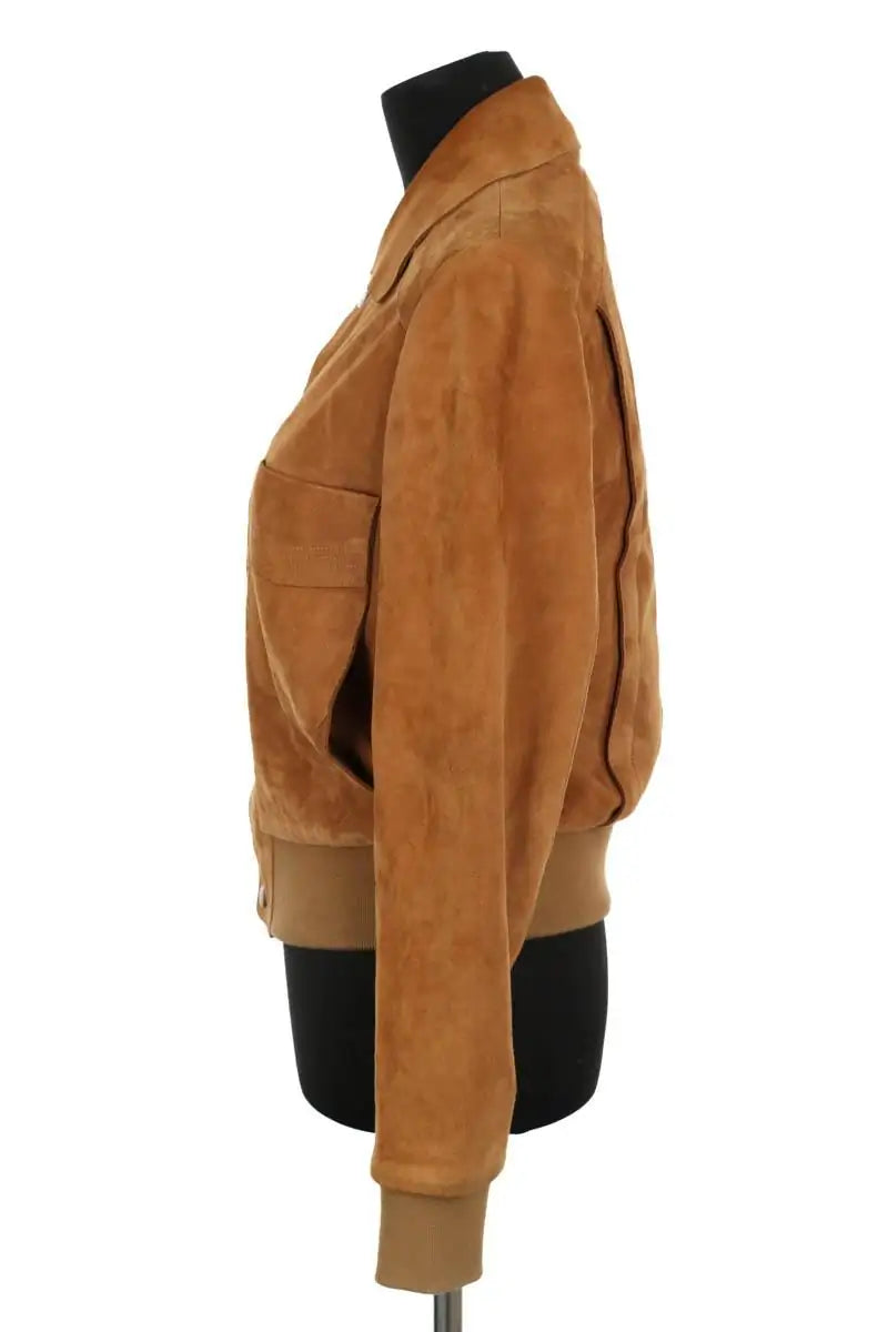 Veste Ba&Sh Camel en Daim