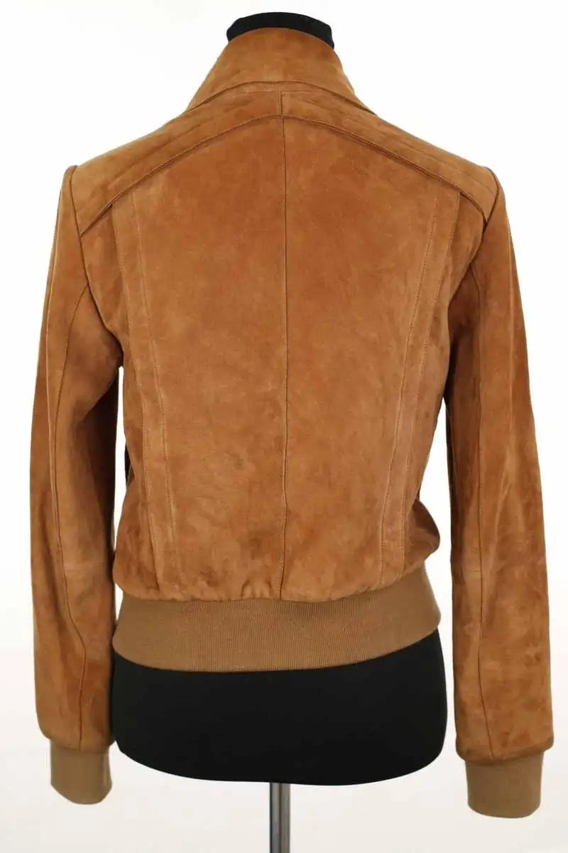 Veste Ba&Sh Camel en Daim
