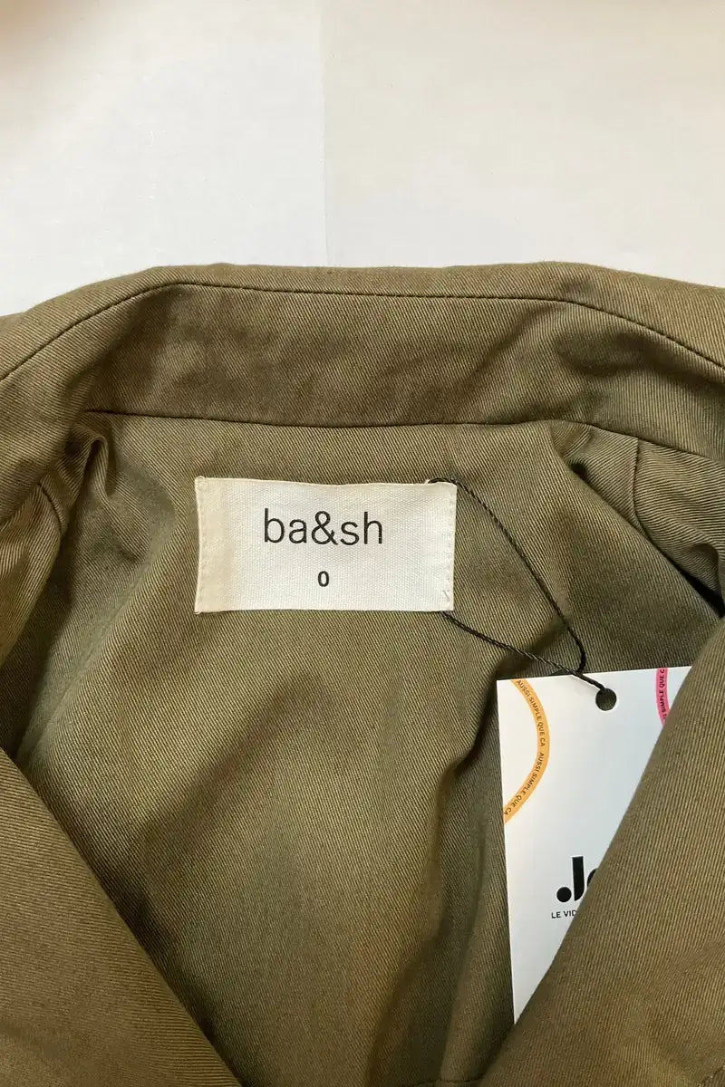 Veste Ba&Sh Kaki en Coton
