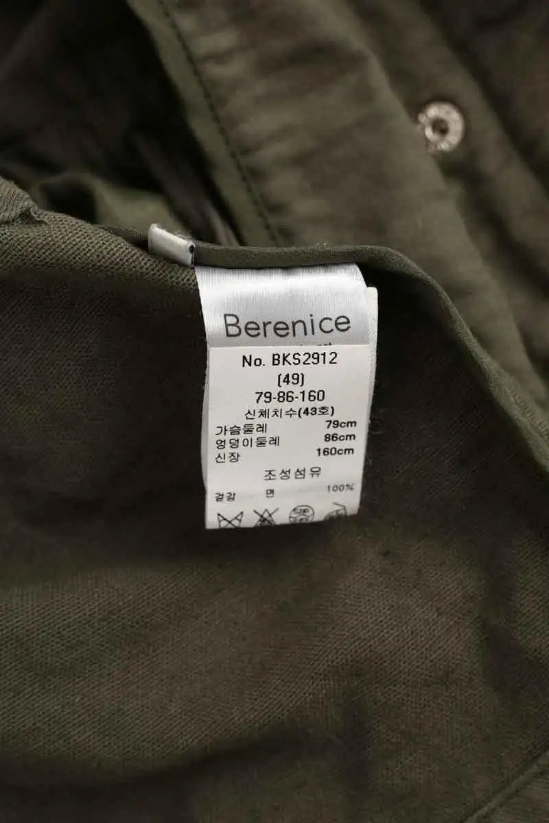 Veste Berenice Kaki en Coton