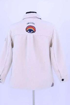 Veste Bonton Blanc en Synthétique