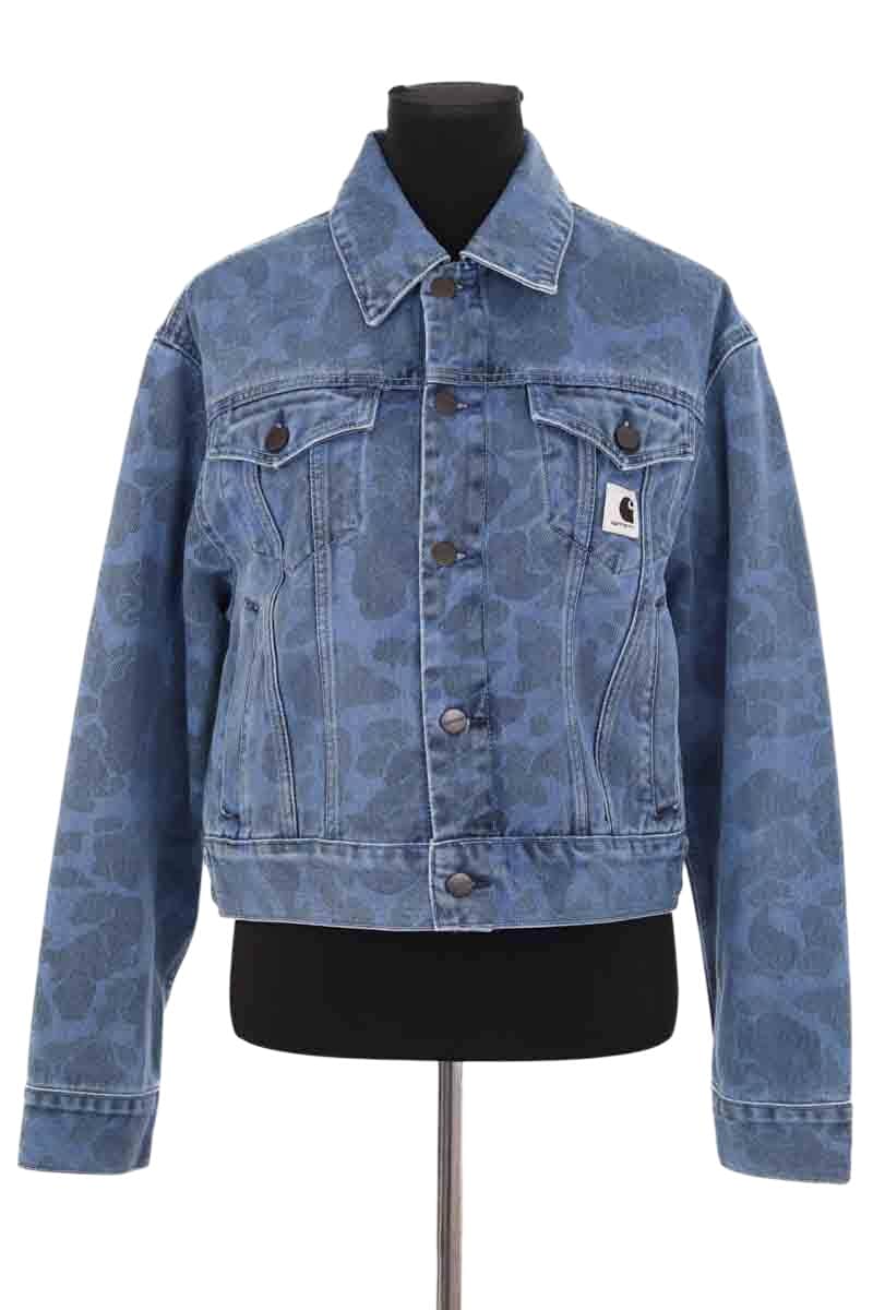 Veste Carhartt Duck orell jacket Bleu en Coton, taille S - Seconde Main
