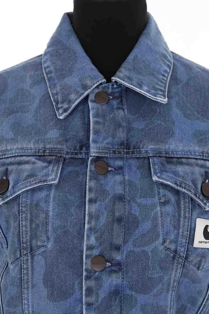 Veste Carhartt Duck orell jacket Bleu en Coton