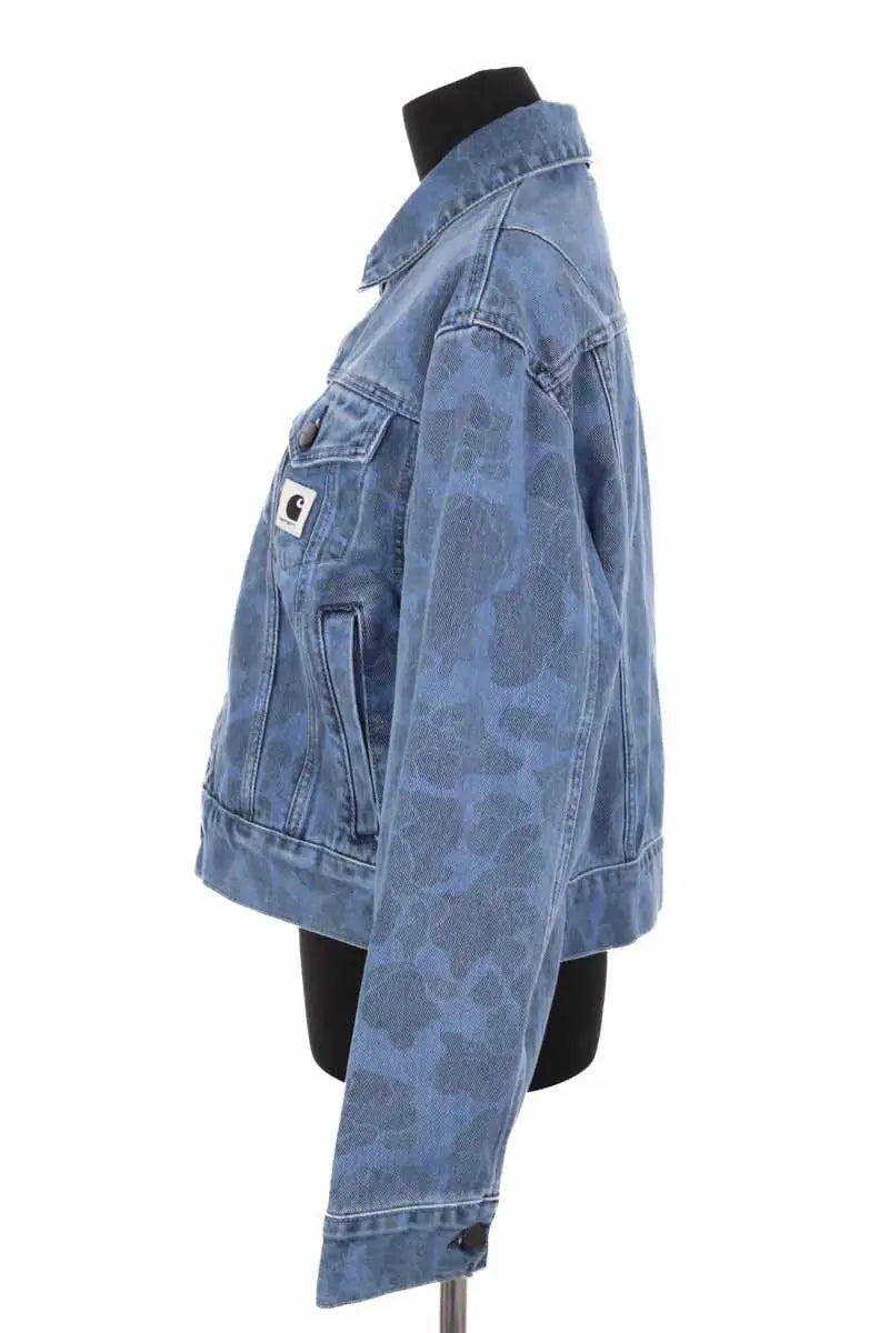 Veste Carhartt Duck orell jacket Bleu en Coton