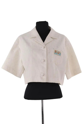 Veste Carven Ecru en Coton, taille XS - Seconde Main