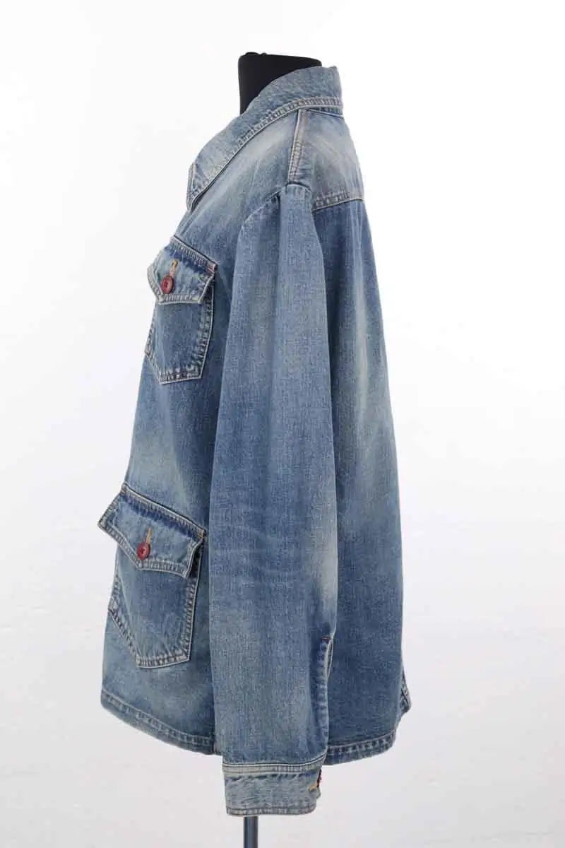 Veste Celine Bleu en Coton