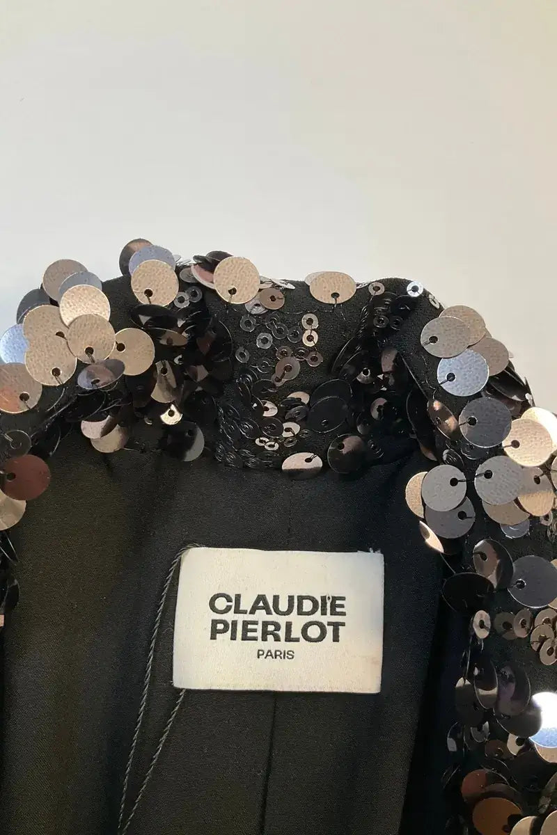 Veste Claudie Pierlot Argent en Synthétique