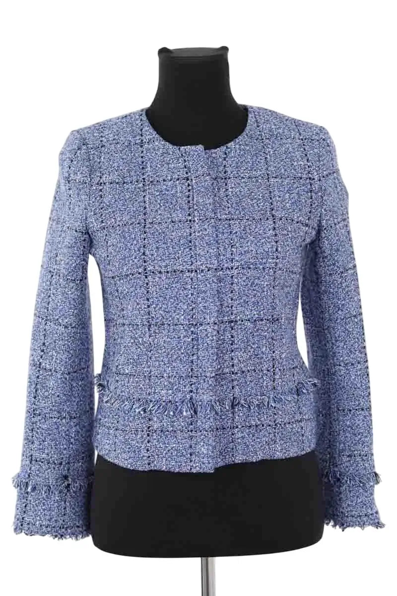 Veste Claudie Pierlot Bleu en Coton, taille S - Seconde Main