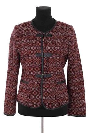 Veste Claudie Pierlot Bordeaux en Synthétique, taille M - Seconde Main