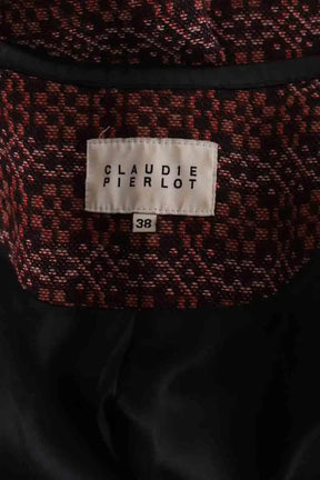 Veste Claudie Pierlot Bordeaux en Synthétique