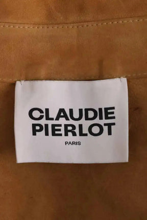 Veste Claudie Pierlot Camel en Daim