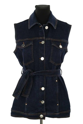 Veste Claudie Pierlot Marine en Coton, taille M - Seconde Main