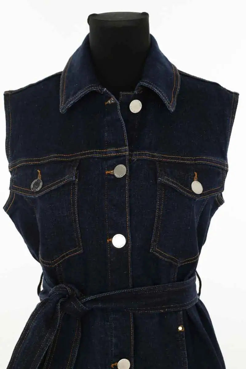 Veste Claudie Pierlot Marine en Coton