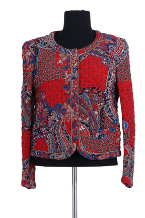 Veste Claudie Pierlot Rouge en Viscose, taille S - Seconde Main