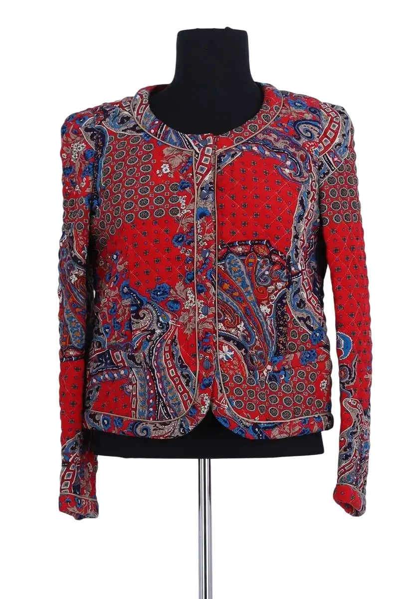 Veste Claudie Pierlot Rouge en Viscose, taille S - Seconde Main