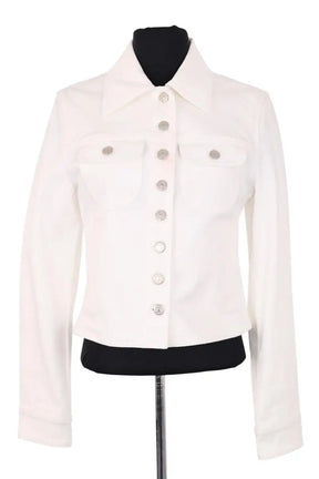 Veste Courrèges Blanc en Coton, taille S - Seconde Main