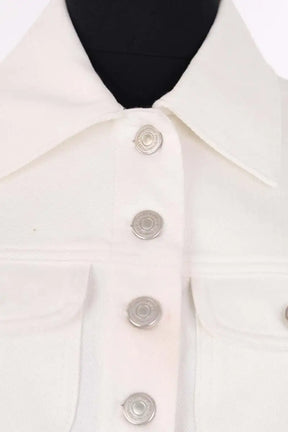 Veste Courrèges Blanc en Coton