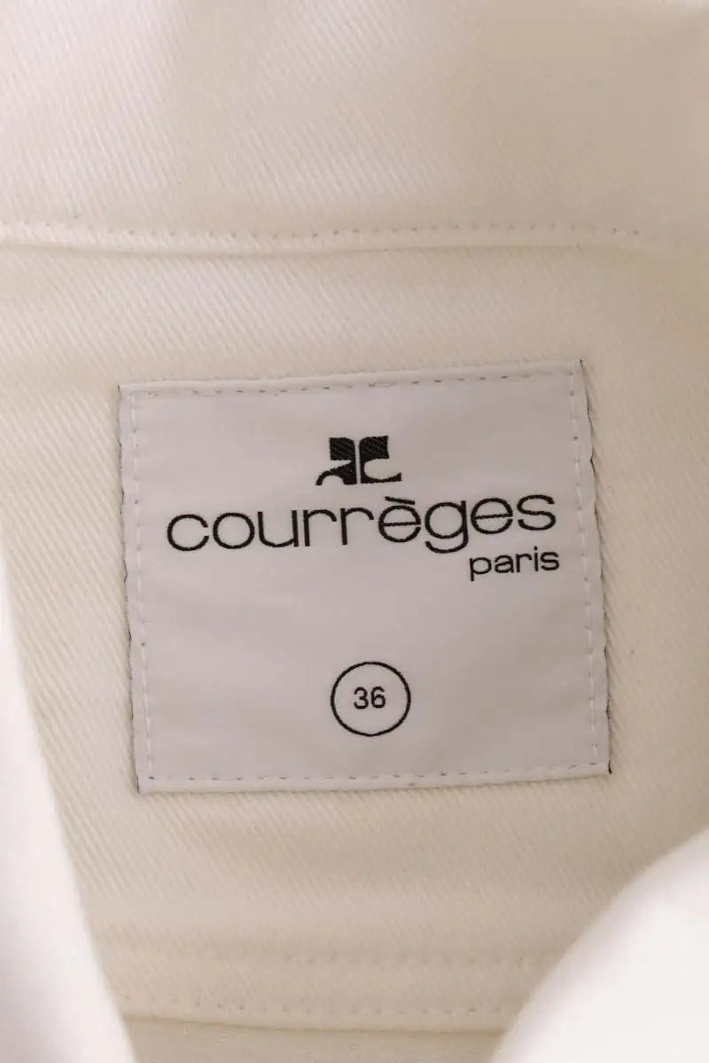 Veste Courrèges Blanc en Coton