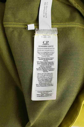Veste C.P. Company Overshirt double satin Jaune en Laine