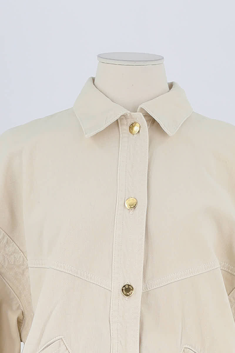 Veste Des Petits Hauts Beige en Coton