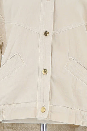 Veste Des Petits Hauts Beige en Coton