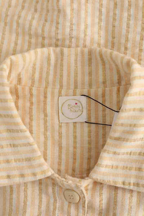 Veste Des Petits Hauts Jaune en Coton
