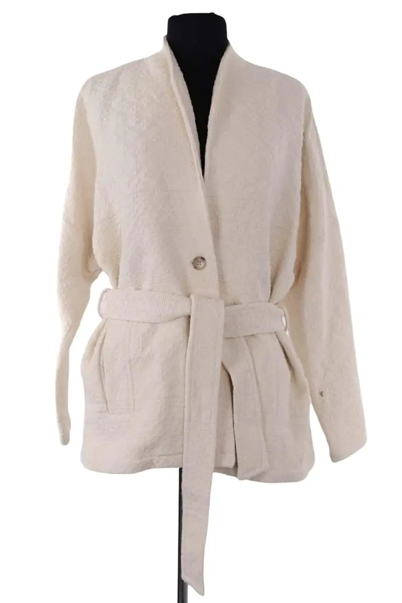 Veste Des Petits Hauts Nassimo Ecru en Coton, taille XS - Seconde Main