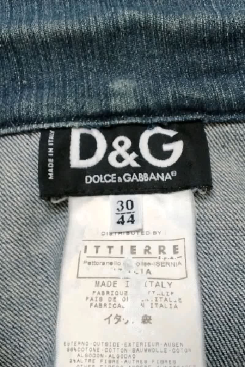 Veste D&G Bleu en Coton