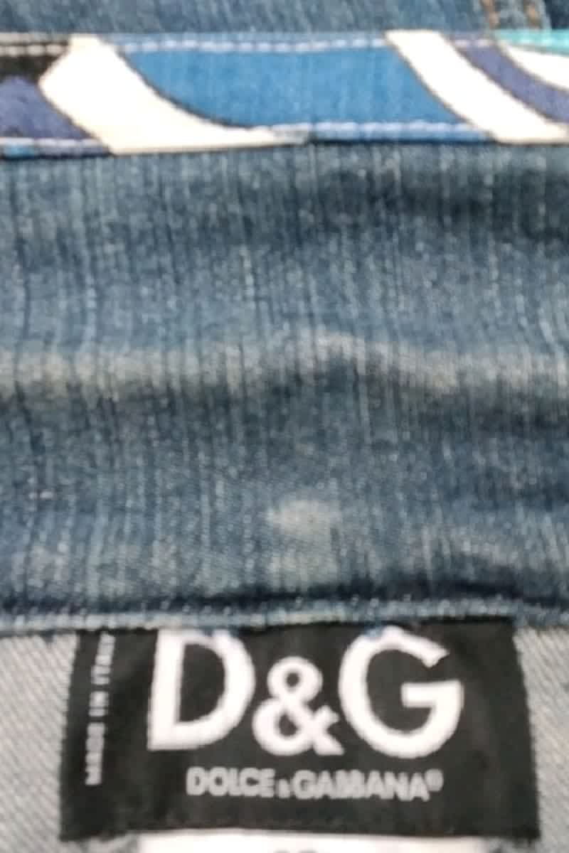 Veste D&G Bleu en Coton