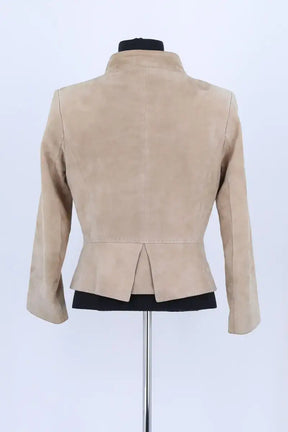 Veste Diane Von Furstenberg Beige en Cuir