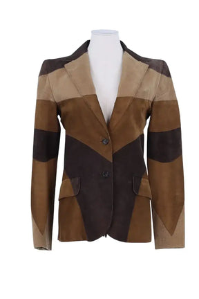 Veste Dolce & Gabbana Beige en Daim, taille S - Seconde Main