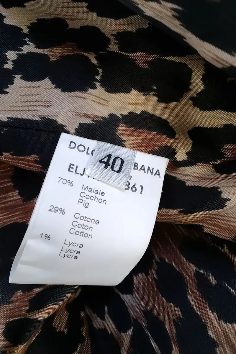 Veste Dolce & Gabbana Beige en Daim
