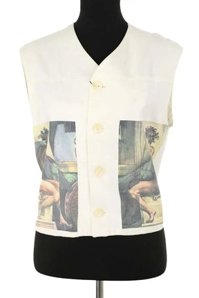 Veste Dolce & Gabbana Blanc en Coton, taille S - Seconde Main
