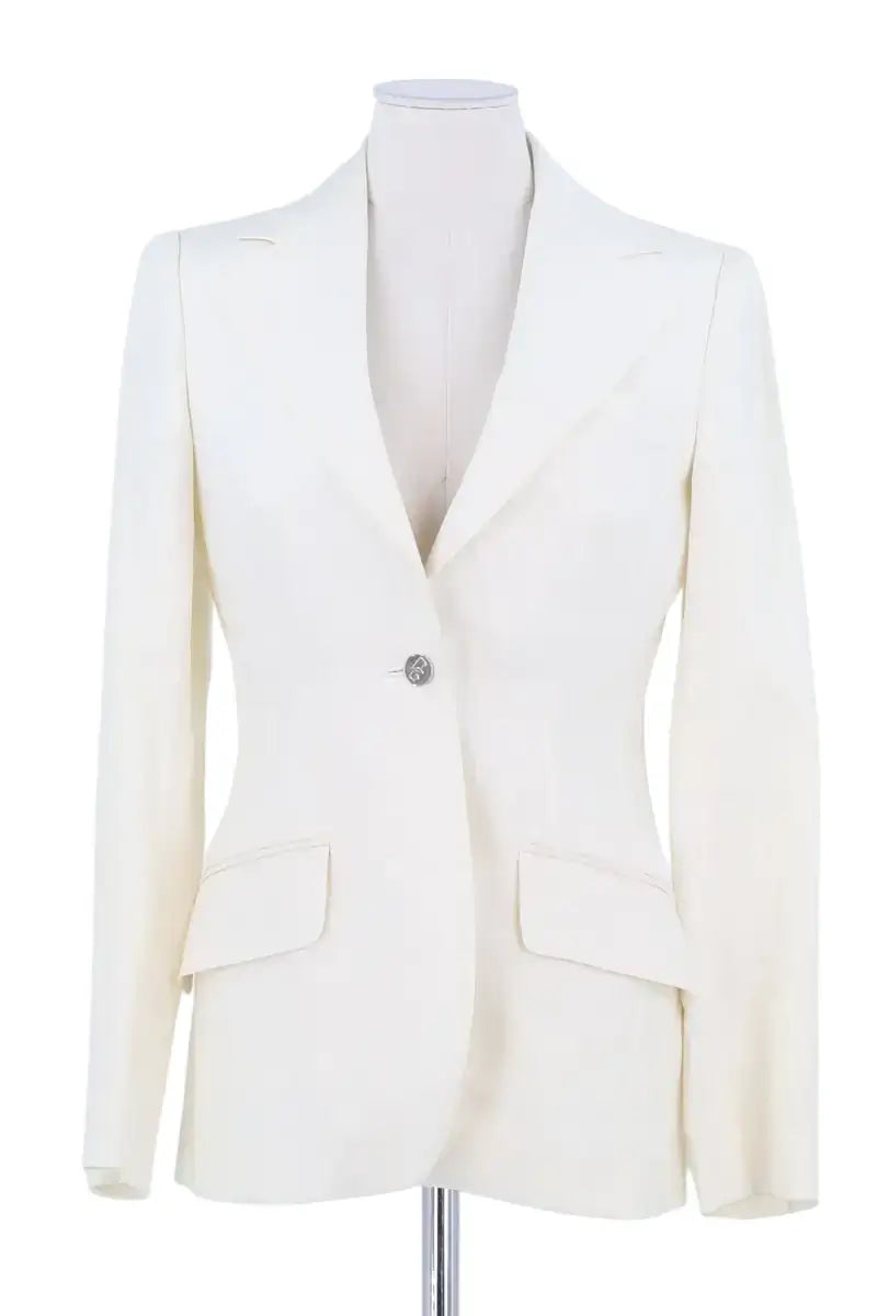 Veste Dolce & Gabbana Ecru en Lin, taille XS - Seconde Main