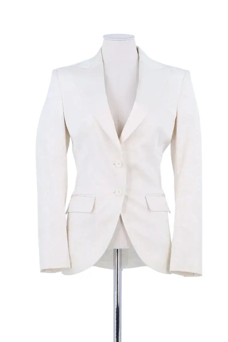 Veste Dolce & Gabbana Ecru en Soie, taille S - Seconde Main