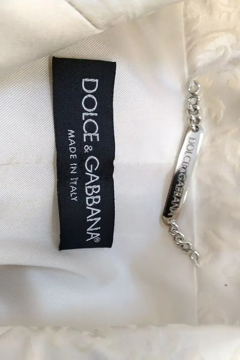 Veste Dolce & Gabbana Ecru en Soie