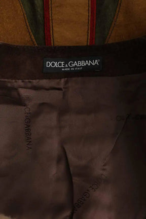 Veste Dolce & Gabbana Multicolore en Daim
