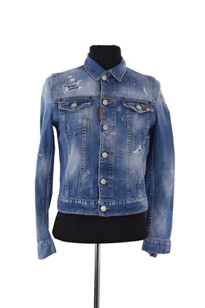 Veste Dsquared2 Bleu en Coton, taille XS - Seconde Main