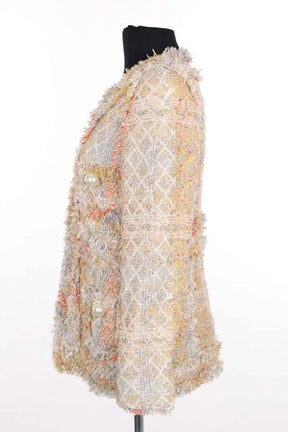 Veste Edward Achour Paris Beige en Coton