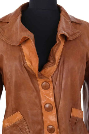 Veste Emporio Armani Marron en Cuir