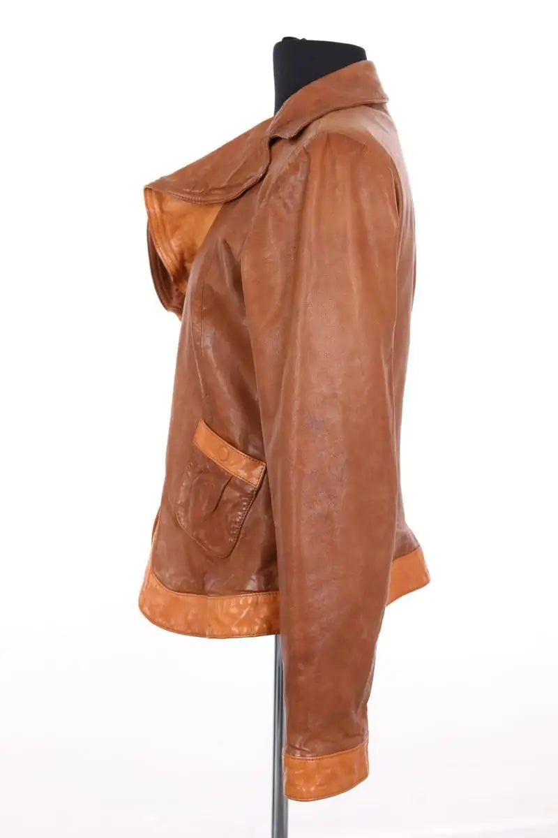 Veste Emporio Armani Marron en Cuir