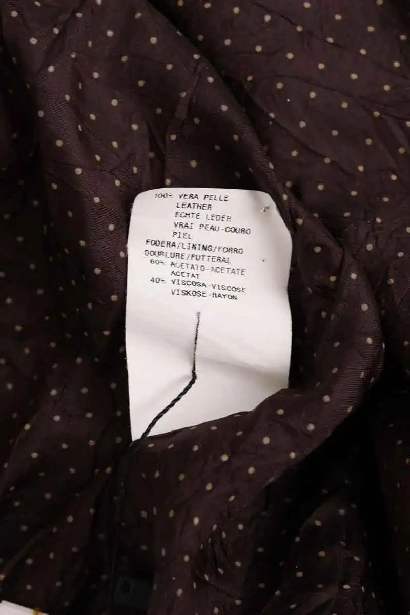 Veste Emporio Armani Marron en Cuir