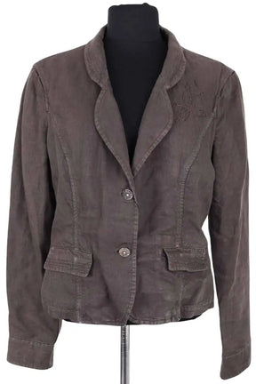 Veste Emporio Armani Marron en Lin, taille XL - Seconde Main