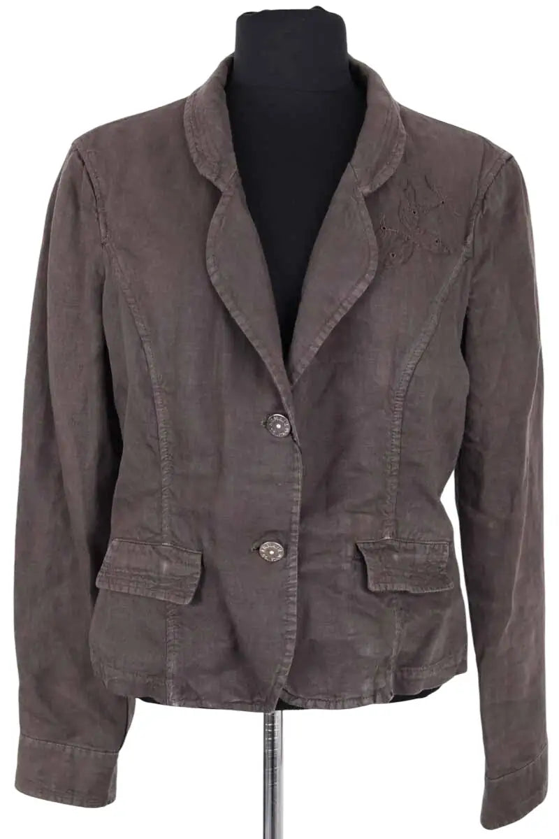 Veste Emporio Armani Marron en Lin, taille XL - Seconde Main