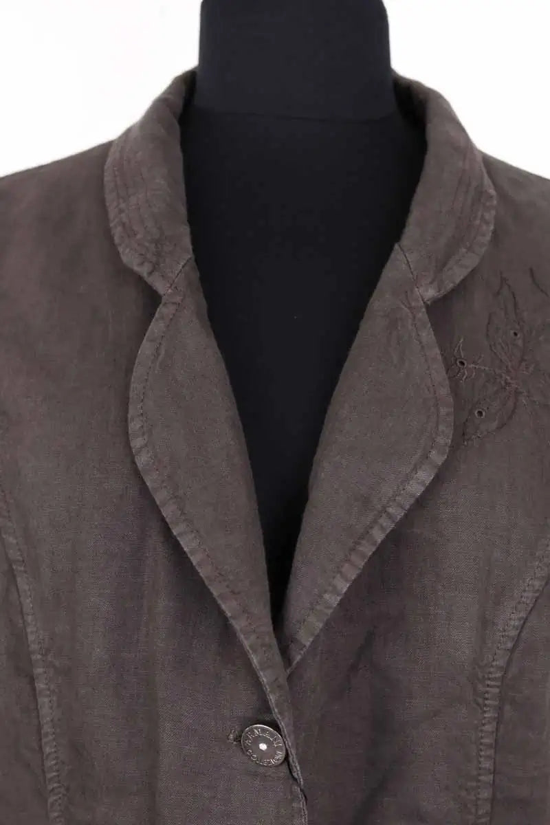 Veste Emporio Armani Marron en Lin