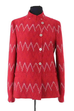 Veste Emporio Armani Rouge en Synthétique, taille L - Seconde Main