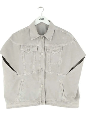 Veste en jean sans manches Dries Van Noten Gris en Coton, taille S - Seconde Main