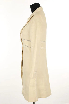 Veste Ermanno Scervino Ecru en Lin