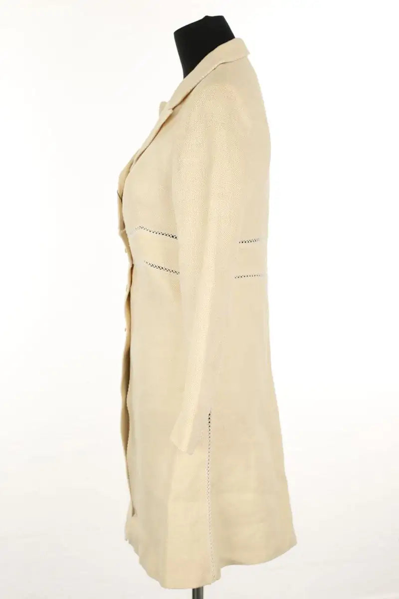Veste Ermanno Scervino Ecru en Lin